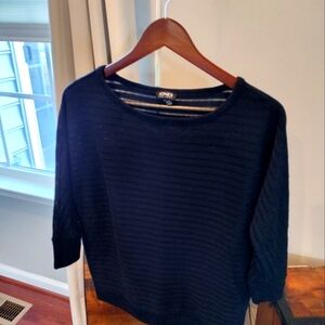 Blue semi see through shirt